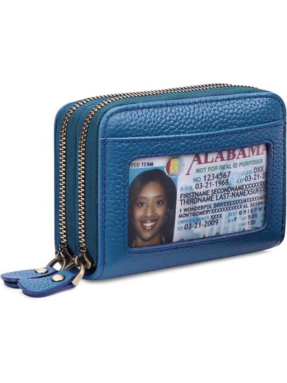 Small Genuine Leather Wallet for Women, RFID Blocking Credit Card